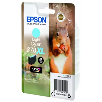 Epson Eichhörnchen μεμονωμένη συσκευασία ανοιχτό κυανό 378XL Claria Photo HD μελάνι