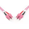 DIGITUS καλώδιο patch οπτικών ινών, SC σε SC Multimode OM4 - 50/125 µ, Duplex, χρώμα RAL4003 μήκος 3 m