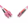 DIGITUS καλώδιο patch οπτικών ινών, LC σε SC Multimode OM4 - 50/125 µ, Duplex, χρώμα RAL4003, μήκος 5 m