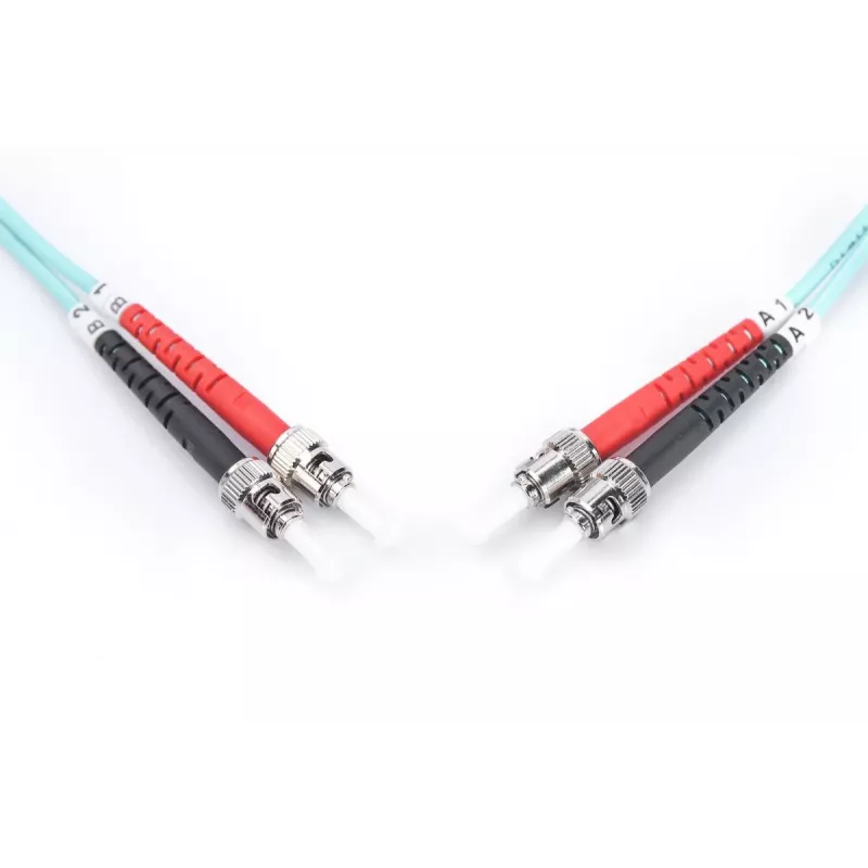 DIGITUS καλώδιο patch οπτικών ινών, ST σε ST Multimode 50/125 µ, Duplex μήκος 10 m, κλάση OM3