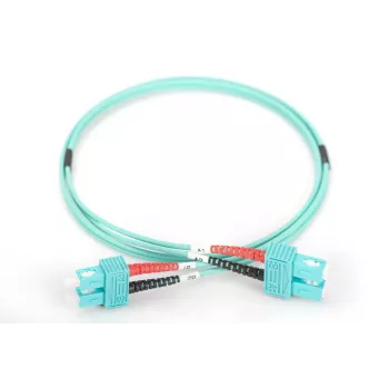 DIGITUS καλώδιο patch οπτικών ινών, SC σε SC Multimode 50/125 µ, Duplex μήκος 1 m κλάση OM3