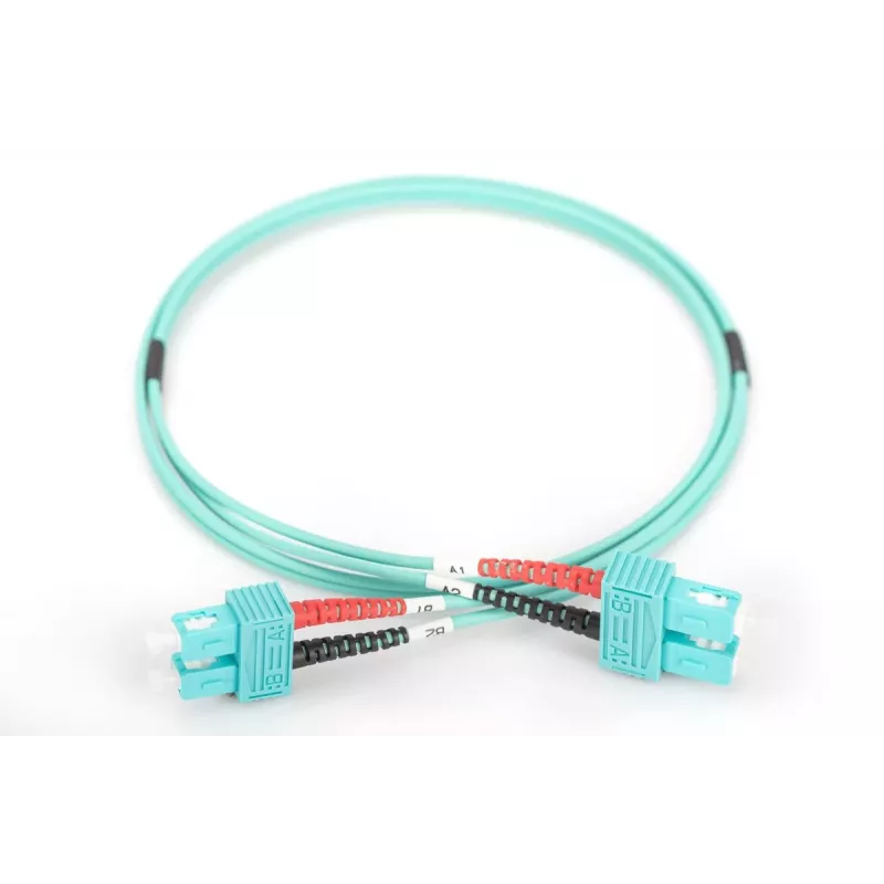 DIGITUS καλώδιο patch οπτικών ινών, SC σε SC Multimode 50/125 µ, Duplex μήκος 1 m κλάση OM3
