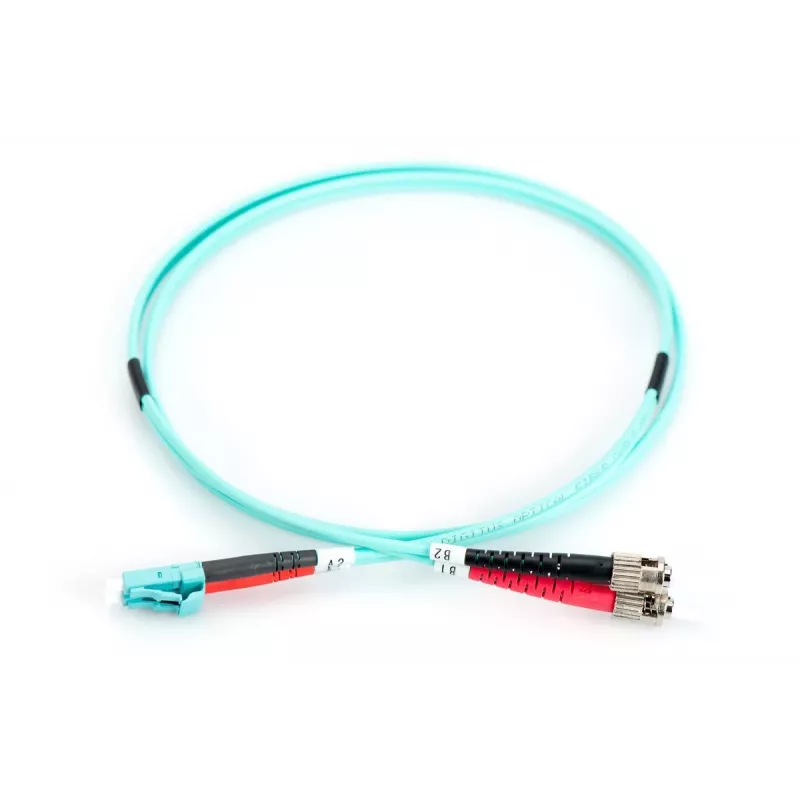 DIGITUS καλώδιο patch οπτικών ινών, LC σε ST Multimode 50/125 µm, Duplex μήκος 2m κλάση OM3