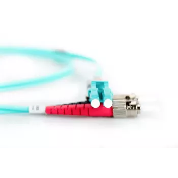 DIGITUS καλώδιο patch οπτικών ινών, LC σε ST Multimode 50/125 µ, Duplex μήκος 3m κλάση OM3