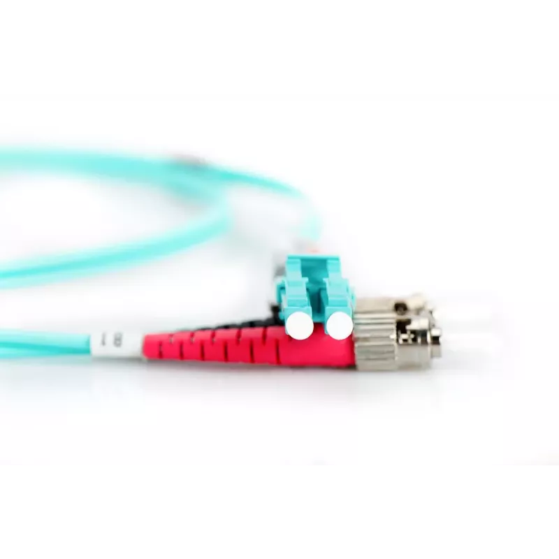 DIGITUS καλώδιο patch οπτικών ινών, LC σε ST Multimode 50/125 µ, Duplex μήκος 3m κλάση OM3