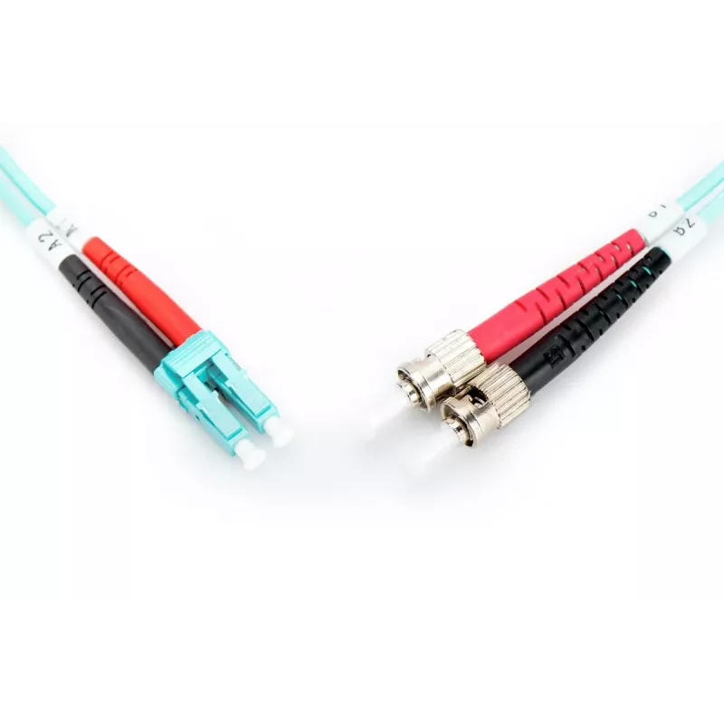 DIGITUS καλώδιο patch οπτικών ινών, LC σε ST Multimode 50/125 µ, Duplex μήκος 3m κλάση OM3