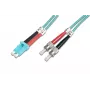 DIGITUS καλώδιο patch οπτικών ινών, LC σε ST Multimode 50/125 µ, Duplex μήκος 5m κλάση OM3