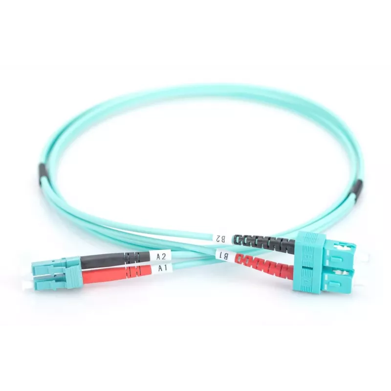 DIGITUS καλώδιο patch οπτικών ινών, LC σε SC Multimode 50/125 µ, Duplex μήκος 5 m κλάση OM3