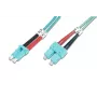DIGITUS καλώδιο patch οπτικών ινών, LC σε SC Multimode 50/125 µ, Duplex μήκος 10 m κλάση OM3