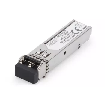 DIGITUS 1,25 Gbit/s Μονάδα SFP, Έως 550 m Multimode, LC-Duplex αρσενικό βύσμα 1000Base-SX, 850 nm