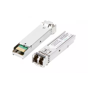 DIGITUS 1,25 Gbit/s Μονάδα SFP, Έως 550 m Multimode, LC-Duplex αρσενικό βύσμα 1000Base-SX, 850 nm