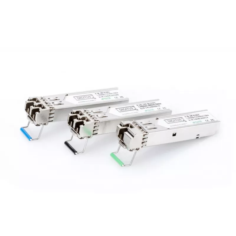 DIGITUS 1,25 Gbit/s Μονάδα SFP, Έως 550 m Multimode, LC-Duplex αρσενικό βύσμα 1000Base-SX, 850 nm
