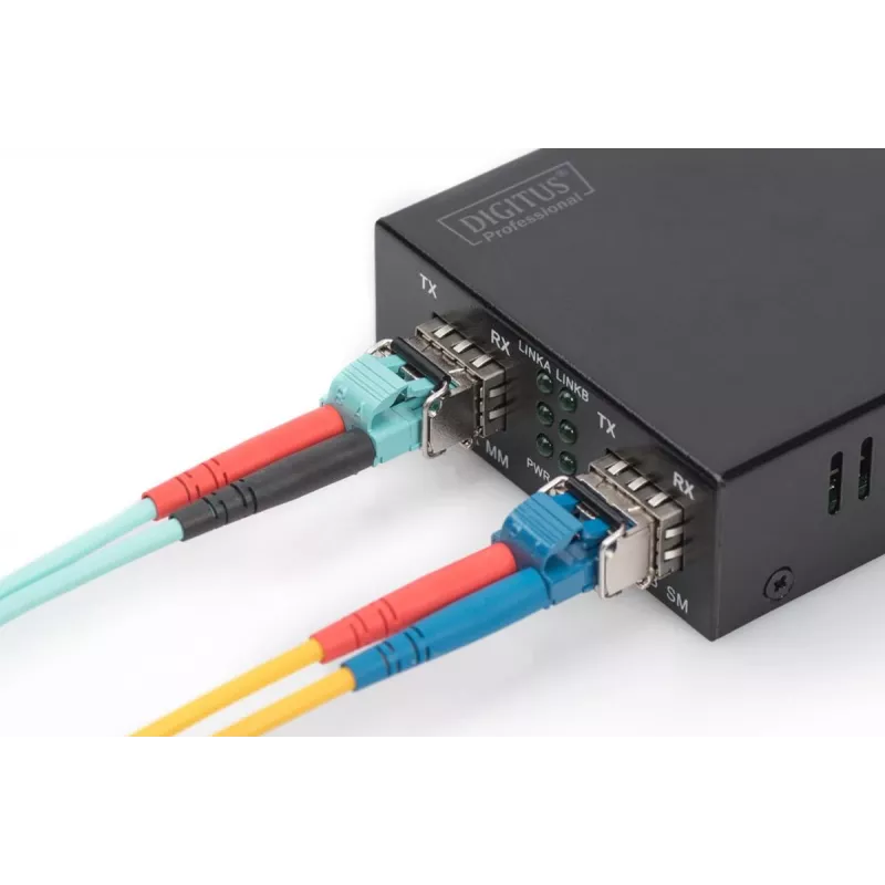 DIGITUS 1,25 Gbit/s Μονάδα SFP, Έως 550 m Multimode, LC-Duplex αρσενικό βύσμα 1000Base-SX, 850 nm