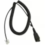 Καλώδιο Jabra LINK Siemens Openstage Connector QD σε RJ-45, 0,5 m (σπειροειδές 2 m), μαύρο