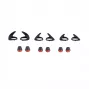 Jabra Evolve 75e Πακέτο αξεσουάρ, Μαξιλαράκια αυτιών, Gel, μαύρο, κόκκινο