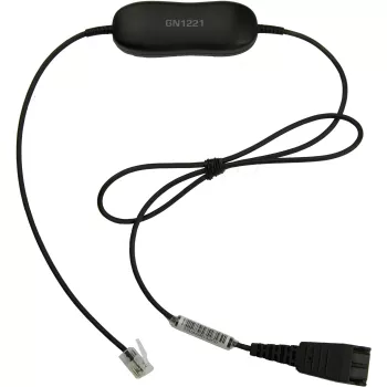 Jabra GN1221 Sound limiter QD σε RJ9, Καλώδιο, μαύρο