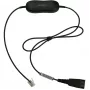 Jabra GN1221 Sound limiter QD σε RJ9, Καλώδιο, μαύρο