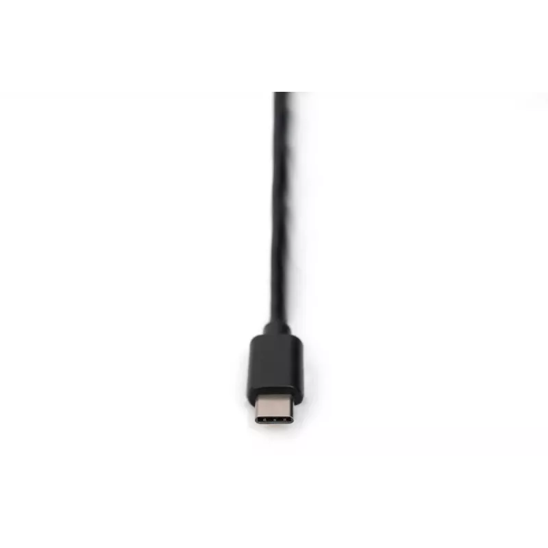 DIGITUS Μετατροπέας USB Type-C 2.0 σε Σειριακό, DSUB 9M Καλώδιο 1m