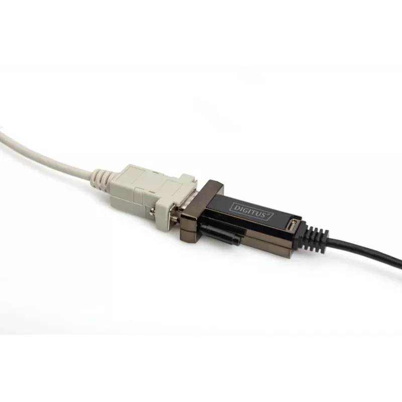 DIGITUS Μετατροπέας USB Type-C 2.0 σε Σειριακό, DSUB 9M Καλώδιο 1m