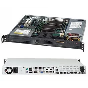 Supermicro SuperChassis 512F-350B1 (SC512F) πλαίσιο διακομιστή rack 1U, ATX, 350 W, 2 θέσεις 3,5 ιντσών, μαύρο