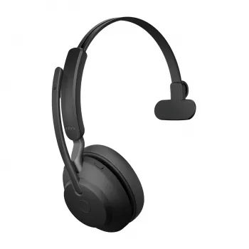 Jabra Evolve2 65 USB-A UC Mono με σταθμό φόρτισης - μαύρο, ασύρματο, γραφείο/callcenter, 20 - 20000 Hz, 99,2 g, Headset, μαύρο
