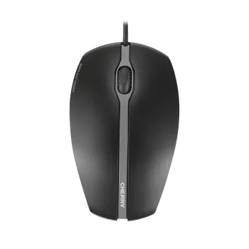 CHERRY GENTIX SILENT ενσύρματο ποντίκι, μαύρο, USB, αμφίχειρο, οπτικό, USB Type-A, 1000 DPI, μαύρο