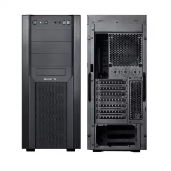 Κουτί PC CHIEFTEC CW-01B-OP Tower μαύρο — SPCC, 7×3,5-ίντσες θέσεις, 7×2,5-ίντσες θέσεις, 3×5,25-ίντσες θέσεις, έως 410 mm GPU