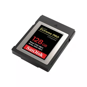 WESTERN DIGITAL SanDisk CF Express Extreme Pro 128 GB, 1700 MB/s ανάγνωση, 1200 MB/s εγγραφή