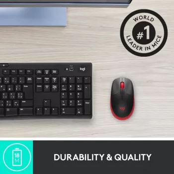 Ποντίκι Logitech M190 Wireless USB κόκκινο