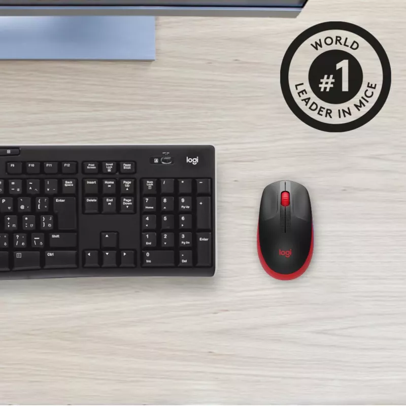 Ποντίκι Logitech M190 Wireless USB κόκκινο