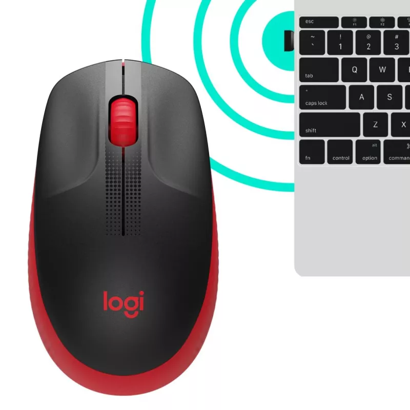 Ποντίκι Logitech M190 Wireless USB κόκκινο