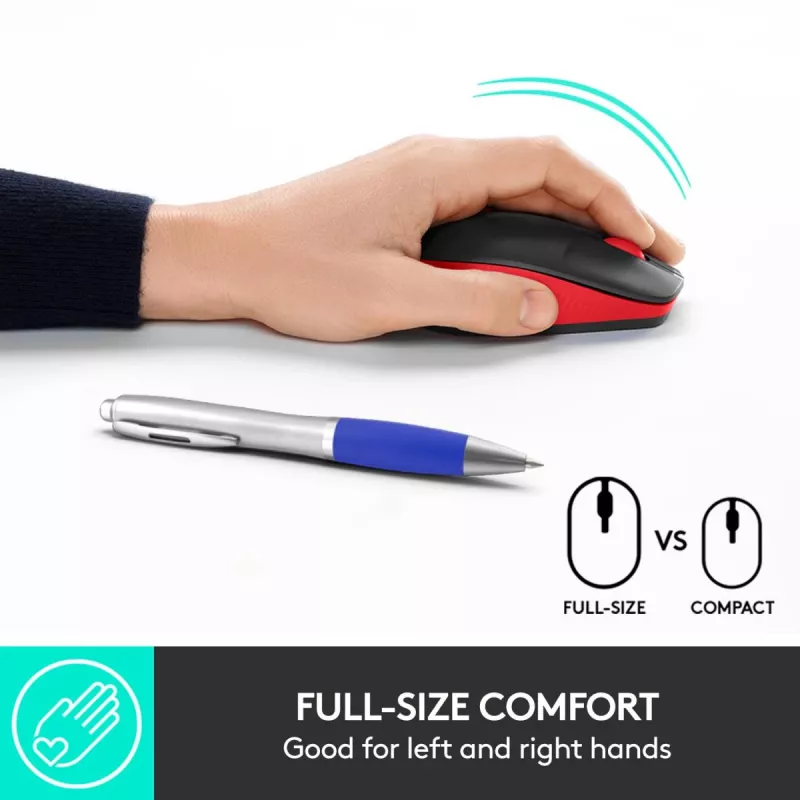 Ποντίκι Logitech M190 Wireless USB κόκκινο