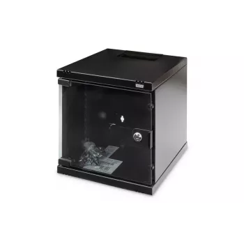 DIGITUS επιτοίχιο rack 254 mm (10 ίντσες) 6U επιτοίχιο rack 330x312x300 mm, χρώμα μαύρο (RAL 9005)