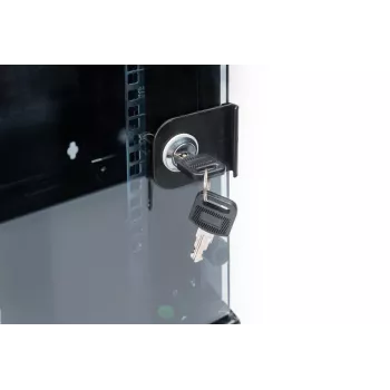 DIGITUS επιτοίχιο rack 254 mm (10 ίντσες) 6U επιτοίχιο rack 330x312x300 mm, χρώμα μαύρο (RAL 9005)