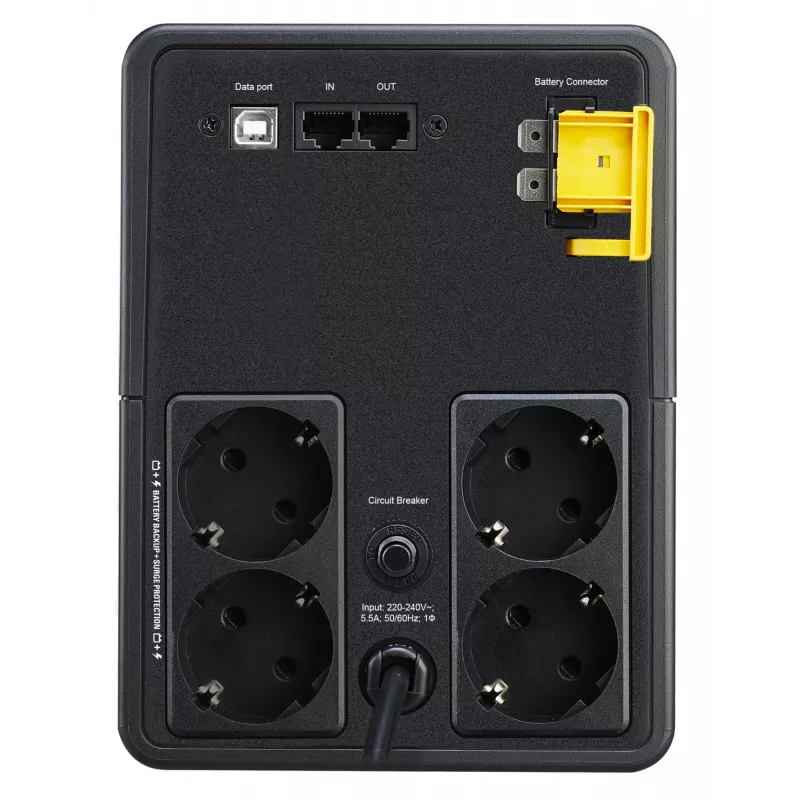 APC Back-UPS, 1200VA, Tower, 230V, 4x CEE 7/7 Schuko πρίζες, AVR