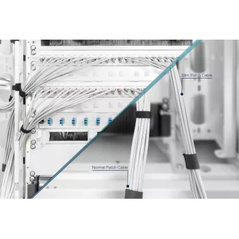 DIGITUS λεπτό Patch καλώδιο - CAT6 - U/FTP - Snagless - Cu - 10 m - γκρι
