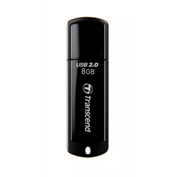 TRANSCEND Jetflash 350 - 8 GB USB Stick - USB 2.0 - Μαύρο