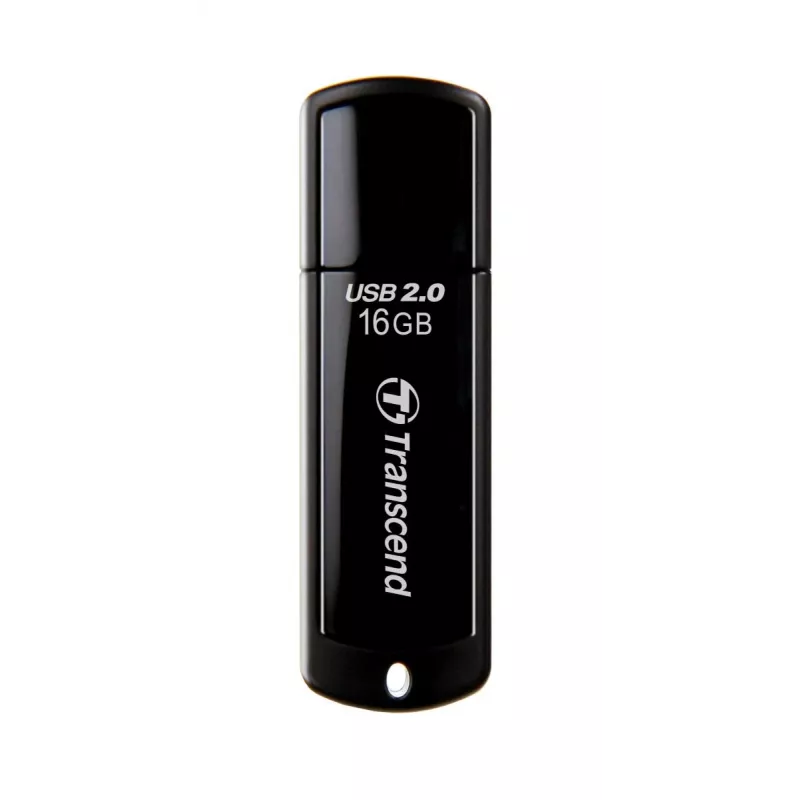 TRANSCEND Jetflash 350 - 16GB USB Stick - USB 2.0 - Μαύρο
