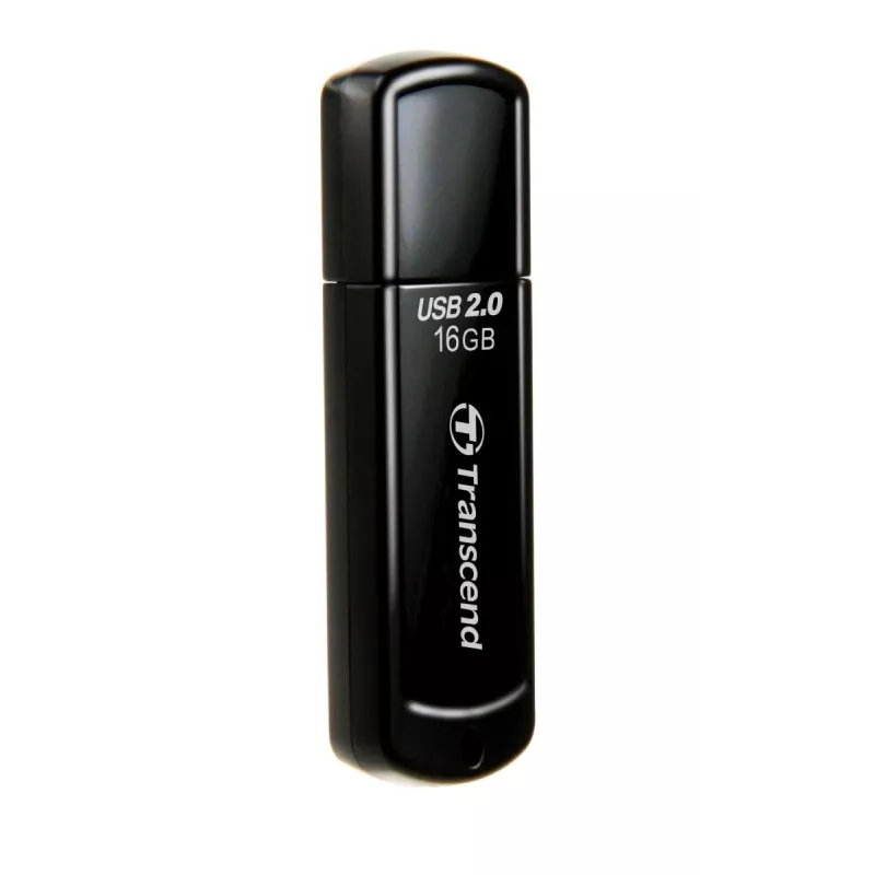 TRANSCEND Jetflash 350 - 16GB USB Stick - USB 2.0 - Μαύρο
