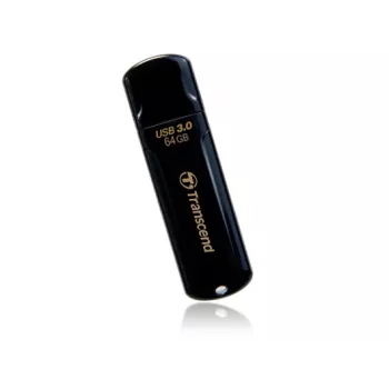 TRANSCEND JetFlash 700 - 64 GB USB Stick - USB 3.0 - Μαύρο