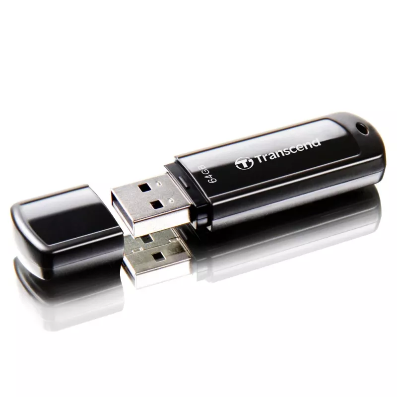 TRANSCEND JetFlash 700 - 64 GB USB Stick - USB 3.0 - Μαύρο