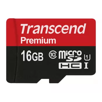 Μνήμη Flash Transcend 16GB MicroSDHC Class 10 UHS-I TS16GUSDCU1