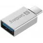 Sandberg USB-C σε USB 3.0 Dongle, USB 3.2 Gen 1 (3.1 Gen 1) Type-C, USB 3.2 Gen 1 (3.1 Gen 1) Type-A, Ασημί, Αλουμίνιο, 5 g, 80 mm