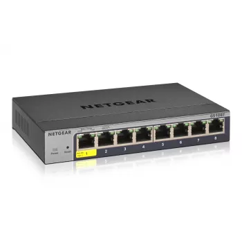 NETGEAR GS108Tv3 Managed L2 Gigabit Ethernet (10/100/1000) Γκρι