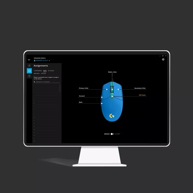 Gaming ποντίκι Logitech G G203 LIGHTSYNC USB Type-A