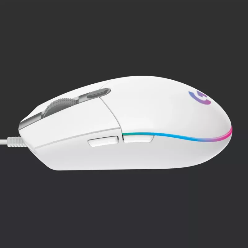 LOGITECH G203 Lightsync Gaming ποντίκι USB Λευκό