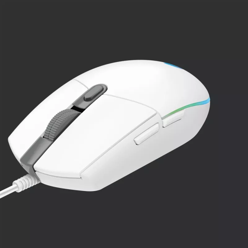 LOGITECH G203 Lightsync Gaming ποντίκι USB Λευκό