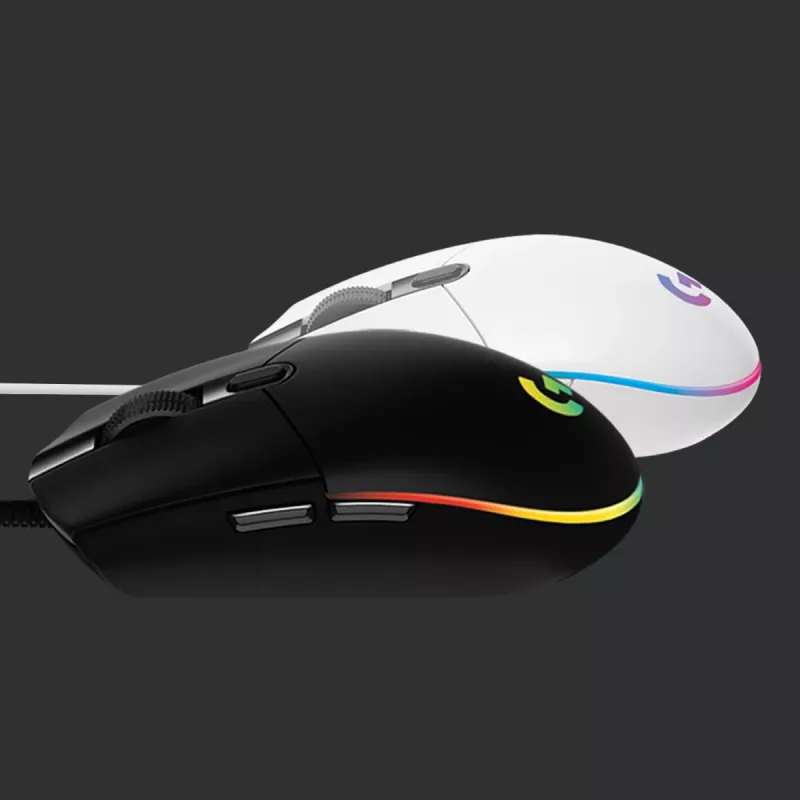 LOGITECH G203 Lightsync Gaming ποντίκι USB Λευκό