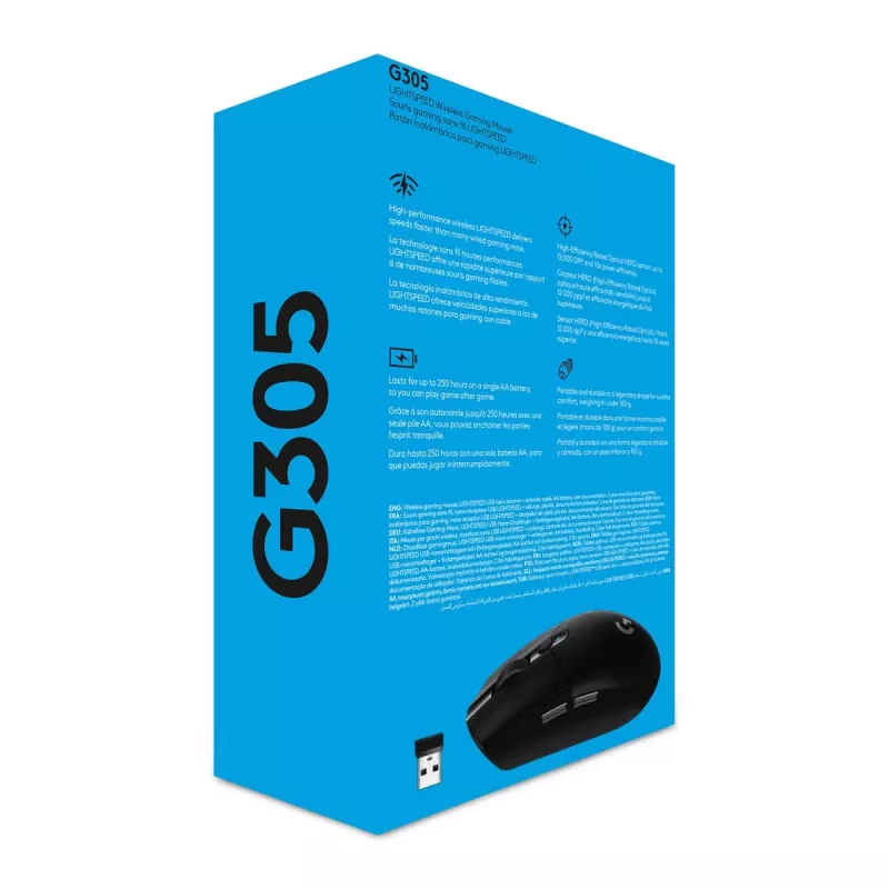 Logitech G305 Lightspeed ασύρματο Gaming ποντίκι, μαύρο