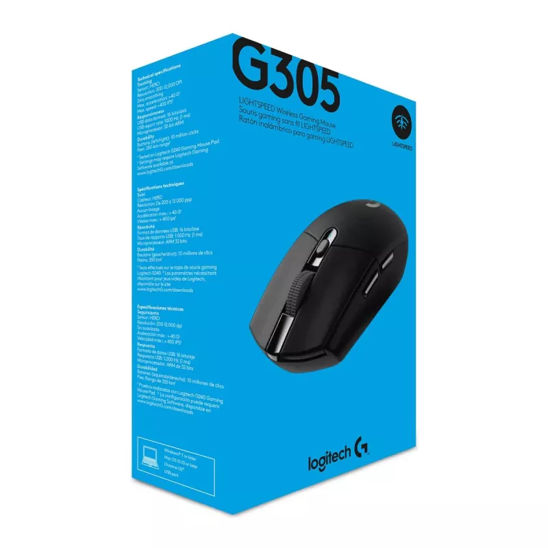 Logitech G305 Lightspeed ασύρματο Gaming ποντίκι, μαύρο